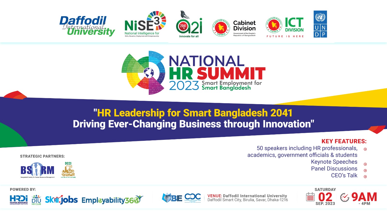 National HR Summit 2023: Paving the Way for a Smarter Bangladesh Workforce